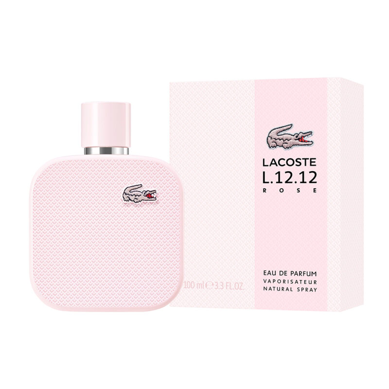 Lacoste L.12.12 Rose Feminino Eau de Parfum, da AMOBELEZA