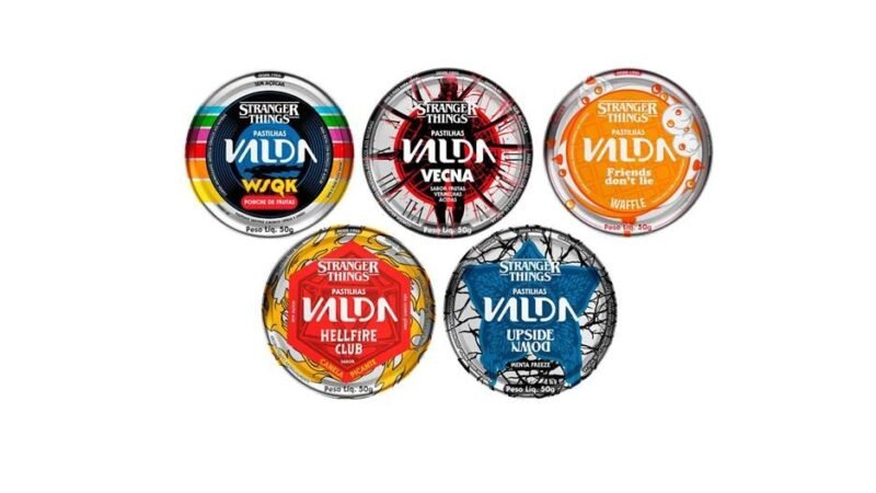 Valda lança edição especial com Brasilata inspirada em Stranger Things e celebra sucesso das embalagens metálicas retrô